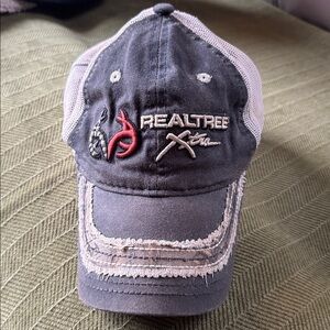 Realtree Blue Distressed Trucker Cap
